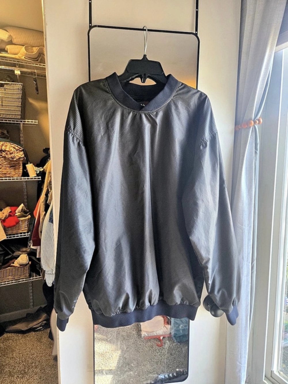 Highlander Gingham Lightweight Jacket Pullover Size Large